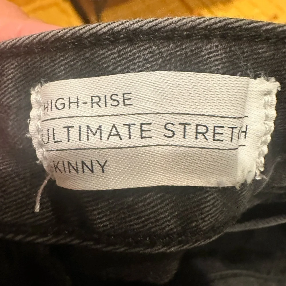 Lane Bryant High Rise Ultimate Stretch Skinny Black Jean Size 26